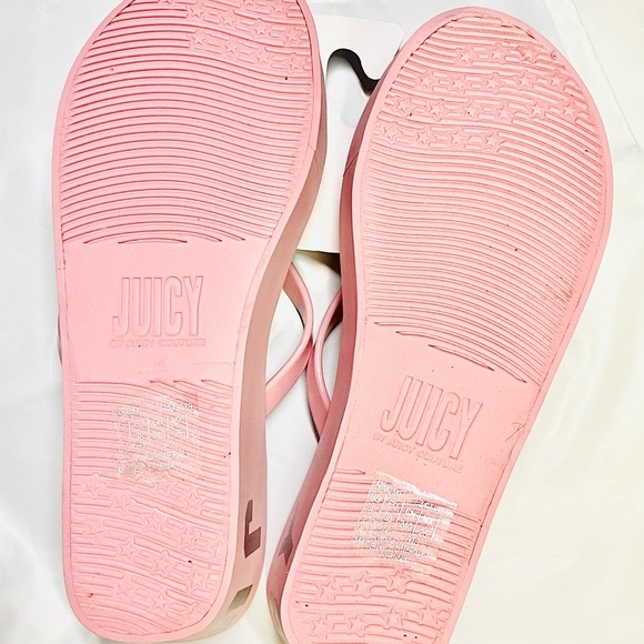JUICY BY JUICY COUTURE Naomi Wedge PINK Sandals - Picture 9 of 9
